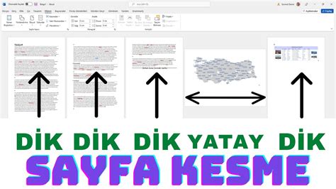 word yatay sayfa